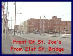 Front of St. Joe's from the 21st Street Bridge
